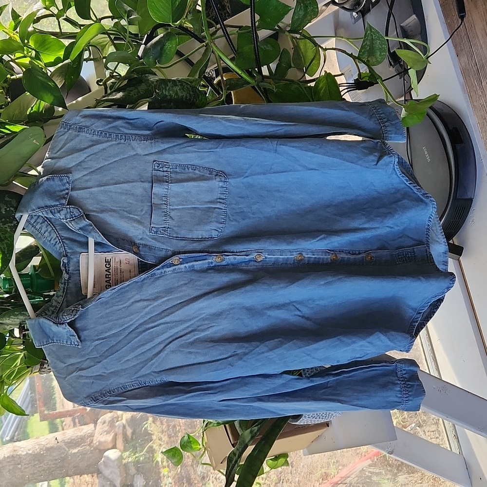Jean button down